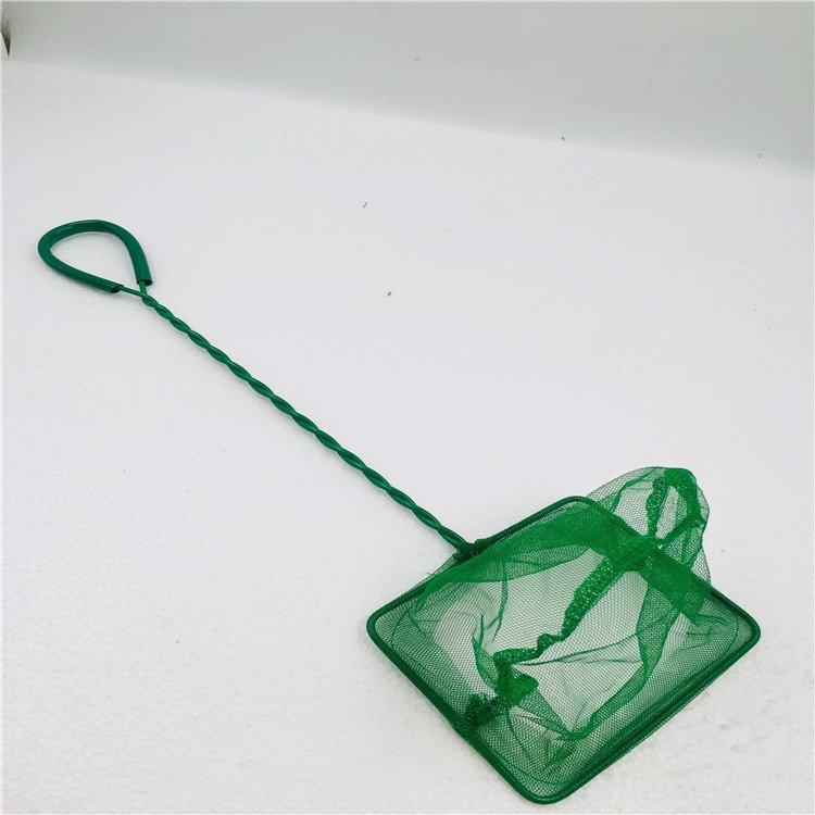 Cheap Price White Net Blue Handle 3"-12" Aquarium Fish Tank Accessories Mini Fish Net