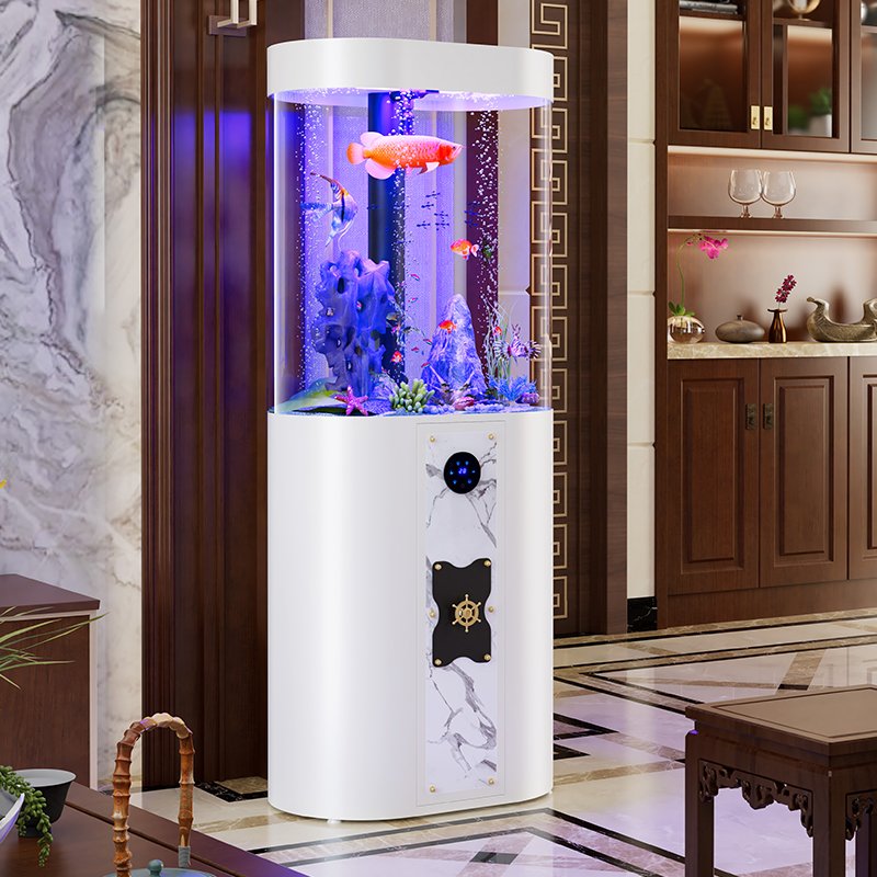 110L Medium indoor living room Home floor-to-ceiling aquarium Fish Tank Aquarium with filter ornamental fish tank