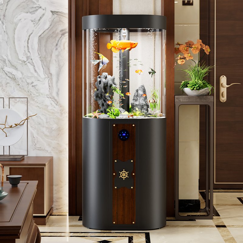 110L Medium indoor living room Home floor-to-ceiling aquarium Fish Tank Aquarium with filter ornamental fish tank