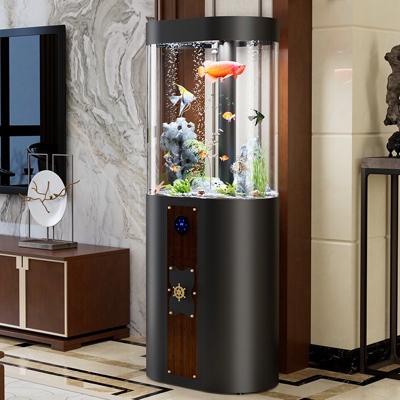 110L Medium indoor living room Home floor-to-ceiling aquarium Fish Tank Aquarium with filter ornamental fish tank