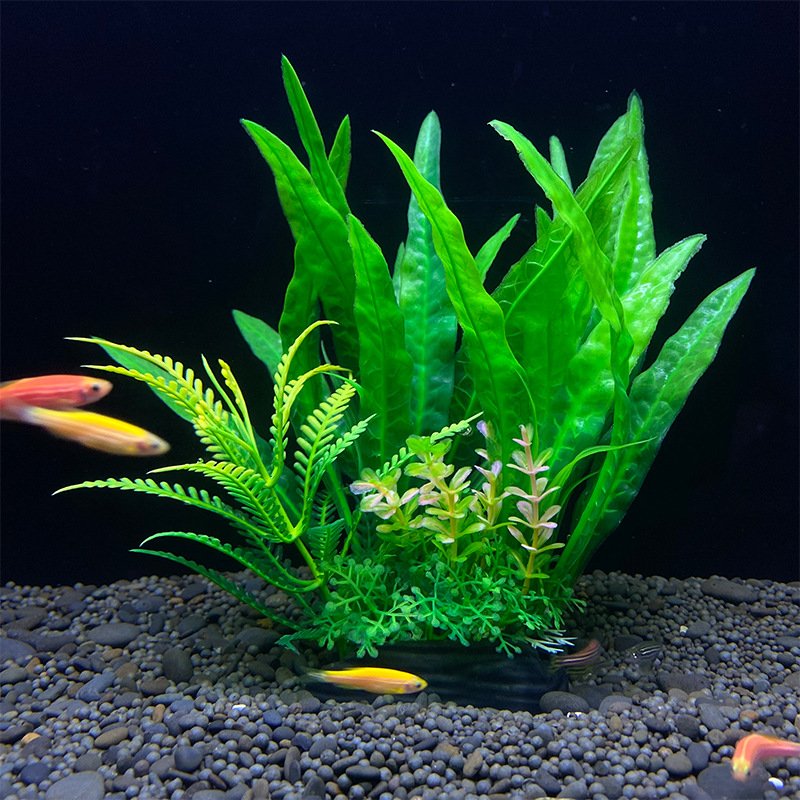 Fish tank ornaments artificial plants plastic water plants aquarium landscaping decoration simulation plastic resin water plants