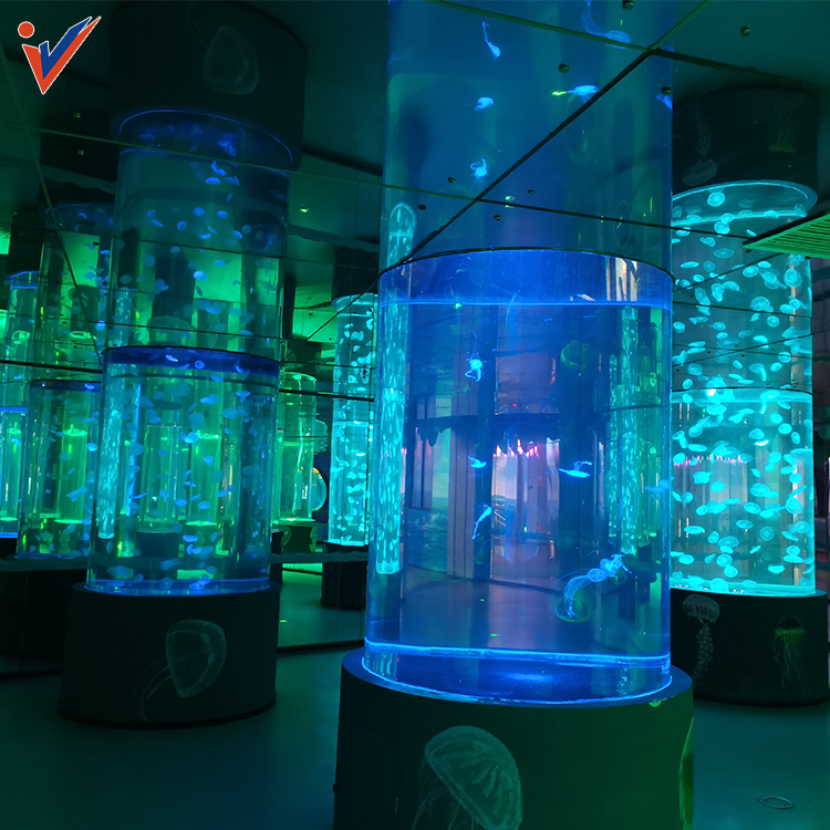 20-500Mm Customized Lucite Big Aquariums, Acrylic Glass Fish Tank Customization%