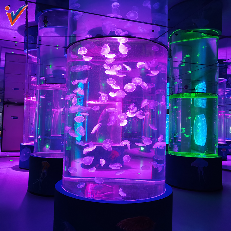 20-500Mm Customized Lucite Big Aquariums, Acrylic Glass Fish Tank Customization%