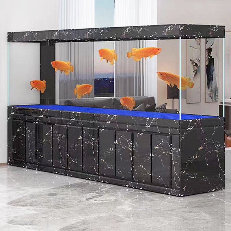 Custom Large rectangle Arowana Fish Tank glass fish tank Aquarium