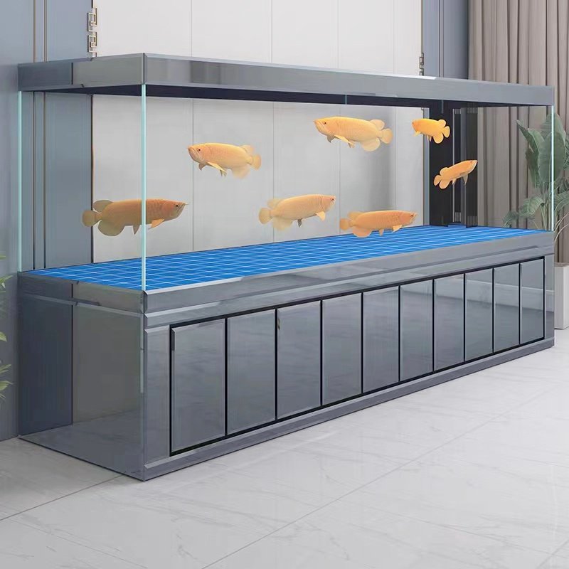 Custom Large rectangle Arowana Fish Tank glass fish tank Aquarium