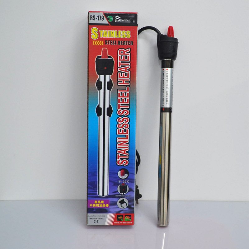 Stainless Steel Submersible Aquarium Heater Aquarium Fish Tank Temperature Thermostat Heating Rod RS-139 RS-179