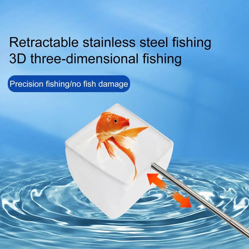 Custom Private Label fish net aquarium easy to handle fish Hand Net 13-39 cm long handle aquarium fish net for Aquarium