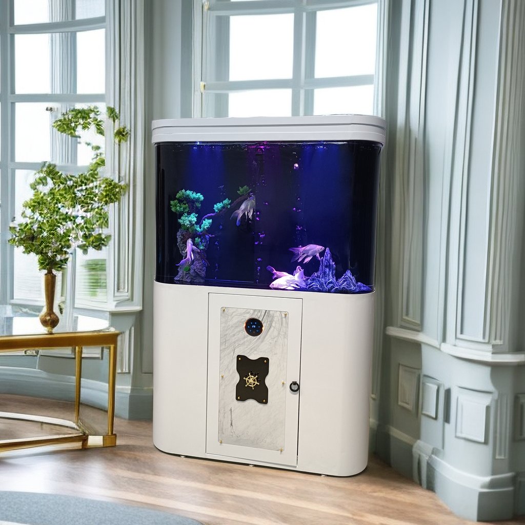 190L Indoor living room acrylic aquarium New medium sized aquarium with filter
