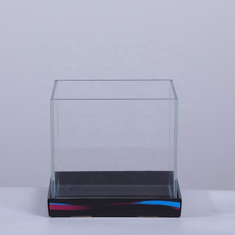 Ultra white glass fish tank aquarium high definition right angle glass fish tank ultra white water and land tank
