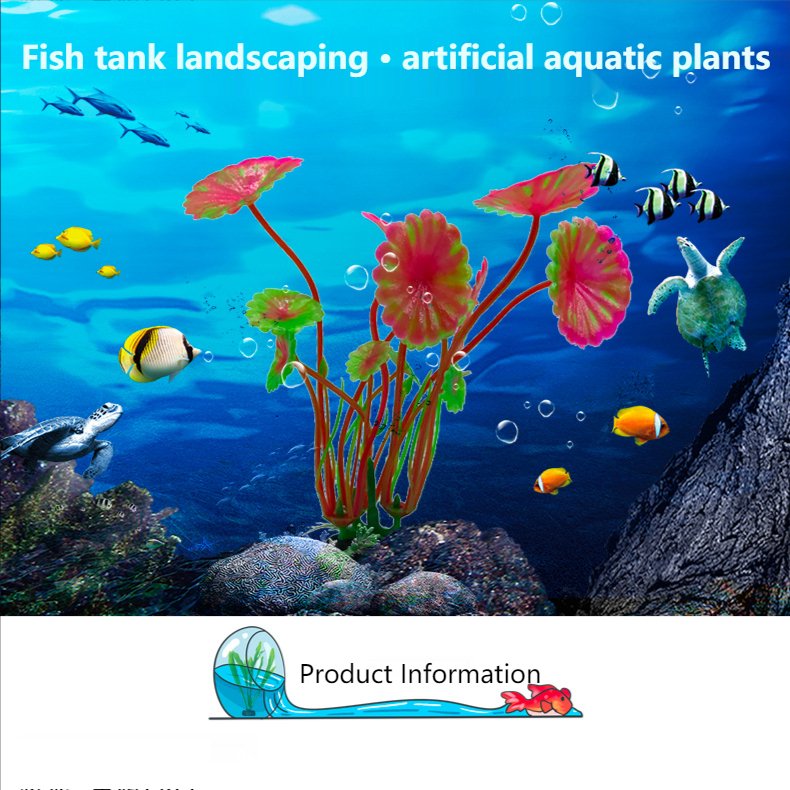 Underwater Artificial Aquatic Plant Ornaments For Aquarium Fish Tank Green Water Grass Landscape Decoration