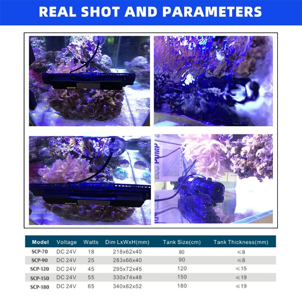 Jebao Silent Cross Flow Pump SCP 70 120 150 180 With WiFi Control Cycle Wave Maker Surf Pumps For Fish Tank Aquarium Accessoires