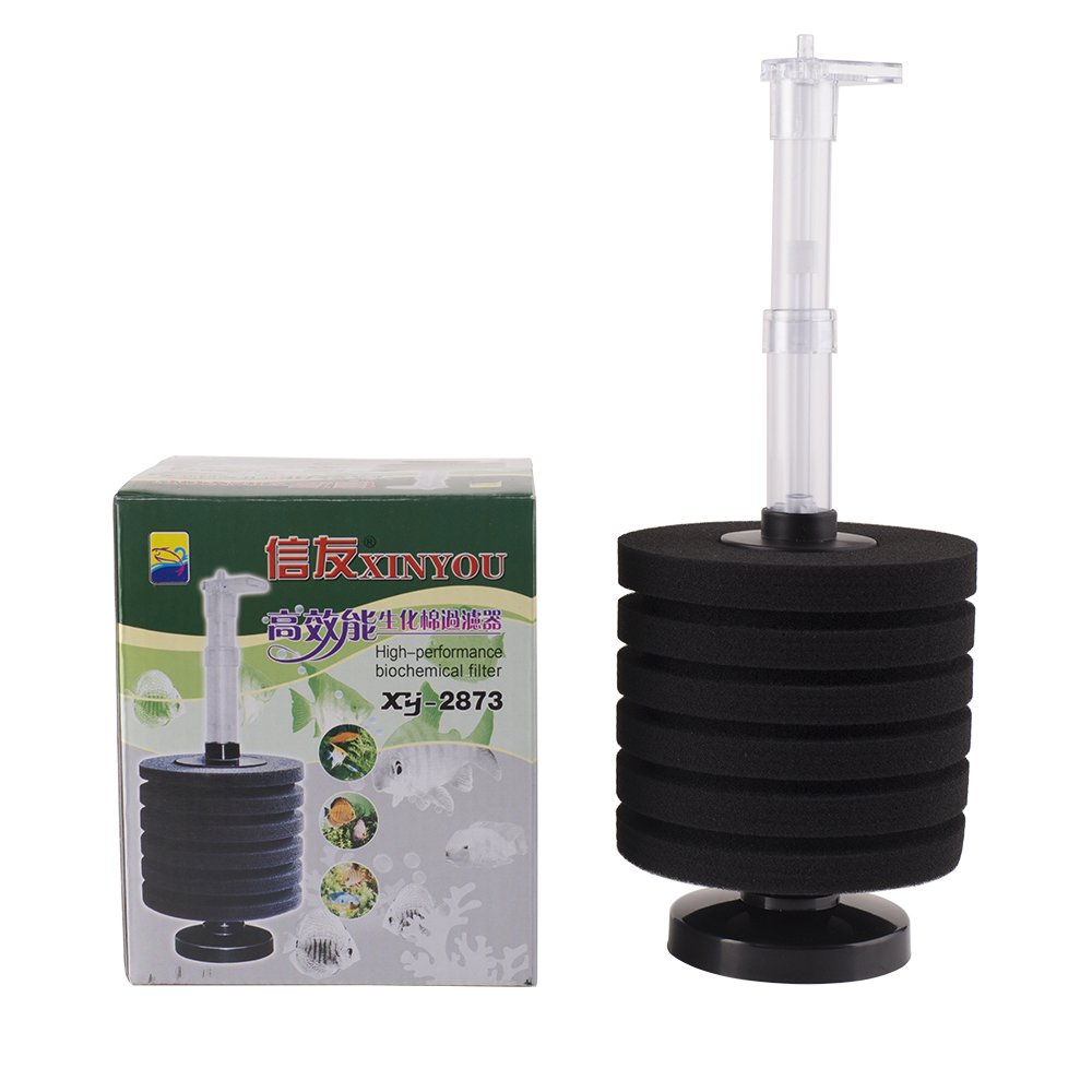 XY-2873 multifunction Air Driven 10 Layer Biochemical Bio Sponge Filter for Breeding Fry Betta Shrimp