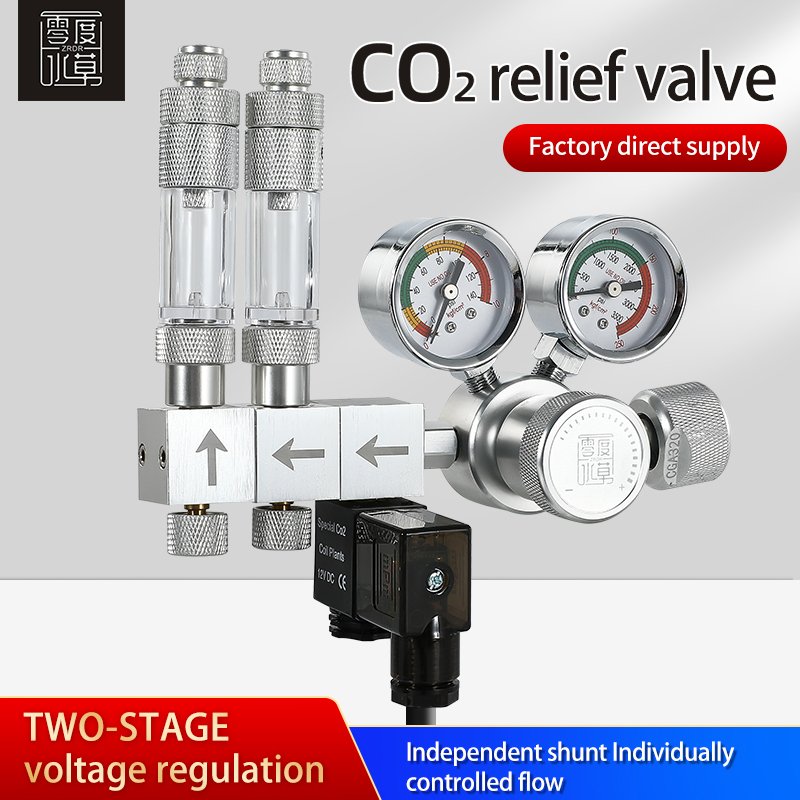 WYIN ZRDR K303C The Independent Shunt Controls The Flow Individually Aquarium Co2 Reduced Pressure Regulators