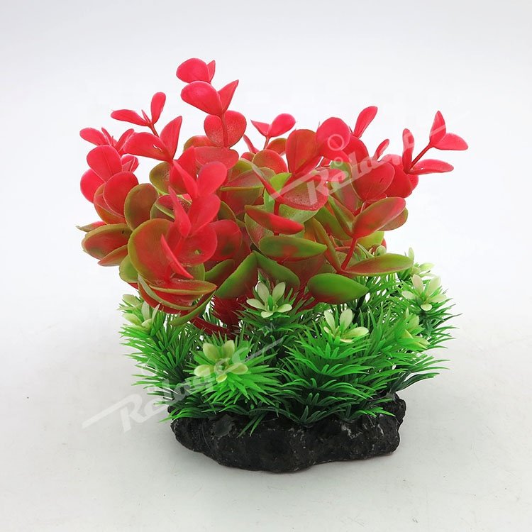 Fish Tank Aquarium plastic plants Grass Artificial Plastic Water Plant for fish tank landscaping Wholesale Aquarium Plastic