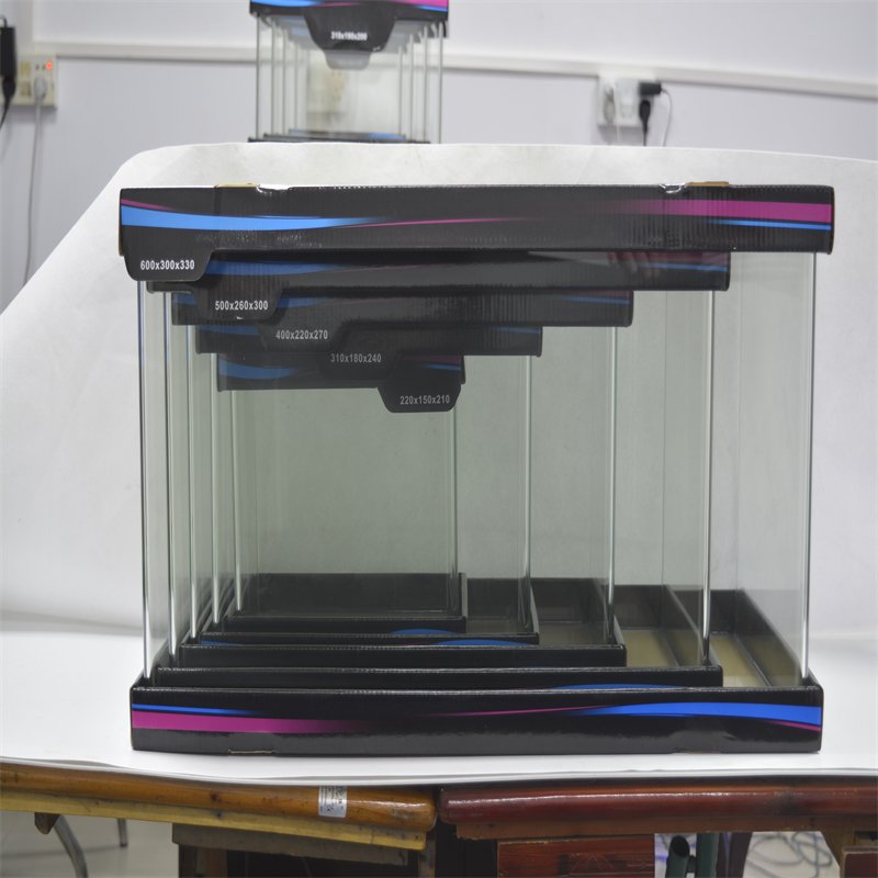 60cm The latest glass fish tank curved glass aquarium ultra white glass curved fish tank multifunctional rear aquarium fish tank