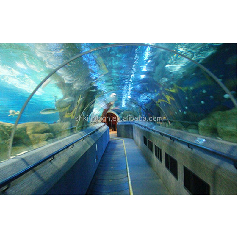 Underwater ocean world acrylic aquarium sheet for tunnel