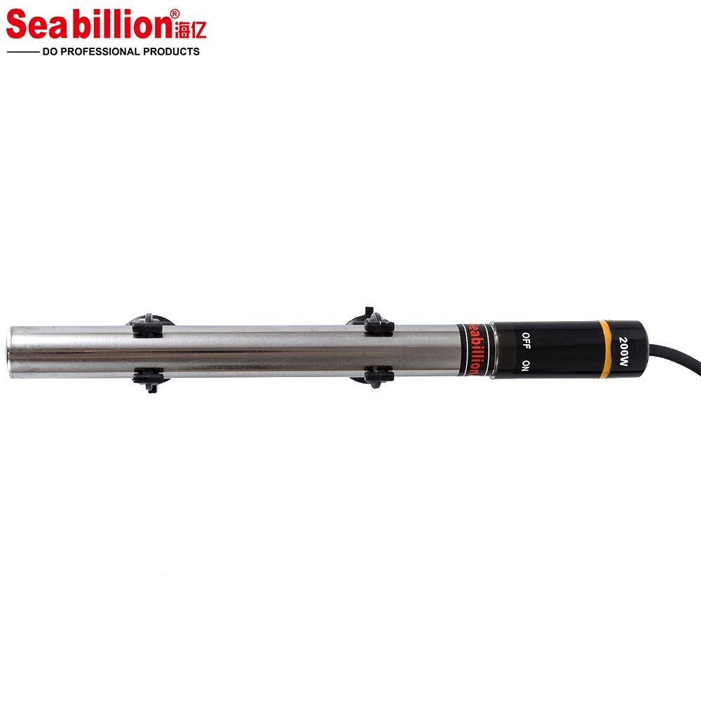 Seabillion aquarium heater hot sales 2018 fully submersible 200W fish & aquatic 40 gal water heating