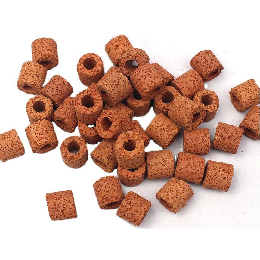 aquarium stone Bacteria House Aquarium Far Infrared Porous Red Breath Bio Ring Nitrifying Bacteria Material Bio Ceramic Filter