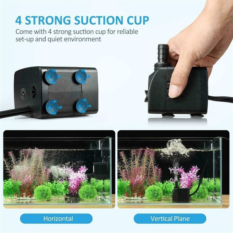 Wholesale 1000LPH Aquarium Submersible Water Pump Hydroponic Garden Water Pump Adjustable Ultra Quiet Fountain Pump