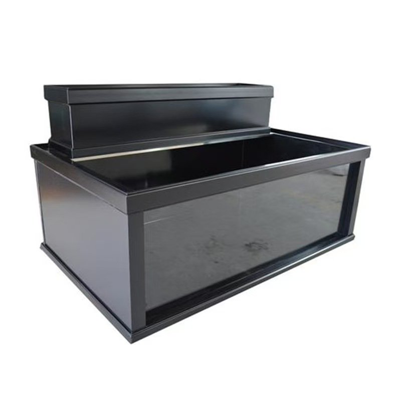 Large warehouse glass acrylic viewing window fiberglass decoration fish farming pond tank aquariums