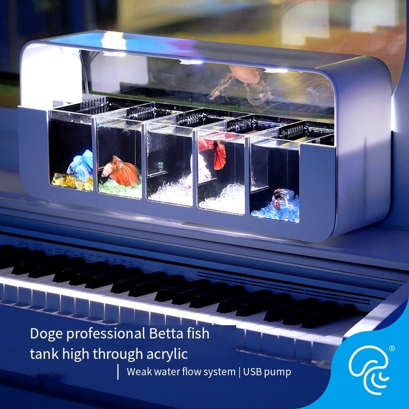 Douyu Tank Combination Rowing Tank Multi grid Moonlight Jellyfish Douyu Integrated Desktop Creative Home Ecological Tank