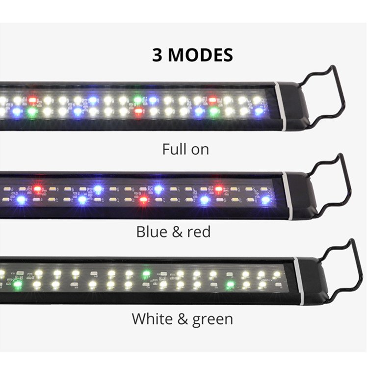 2.4g programable 30/50/70/90/120CM reef coral plant marine microgreen fish tank smart nano 3 feet wrgb aquarium led lighting