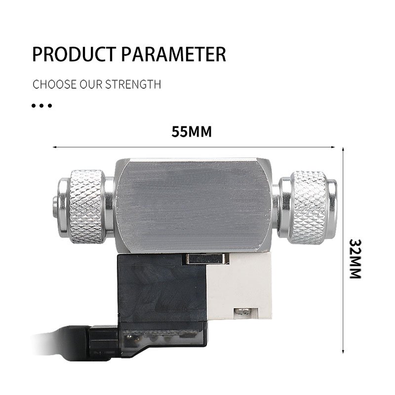 ZRDR Aquarium Co2 miniature Solenoid Valve110V-220V Low Temperature Co2 Fish Tank Electric Magnetic Valve EU US UK AU DC12V