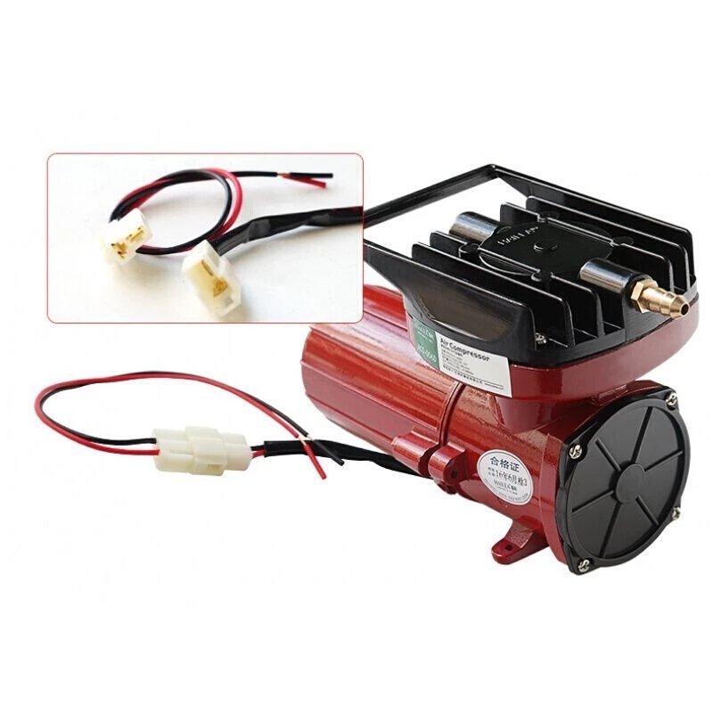 60L/min HAILEA ACO-003 DC 12V Permanent Electromagnetic Air Compressor for Hydroponics Pond Aquarium Fish Tank Oxygen Air Pump 6