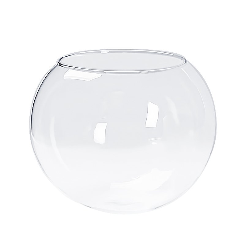 Clear Large Round Glass Fish Tank Fish Bowl Aquarium