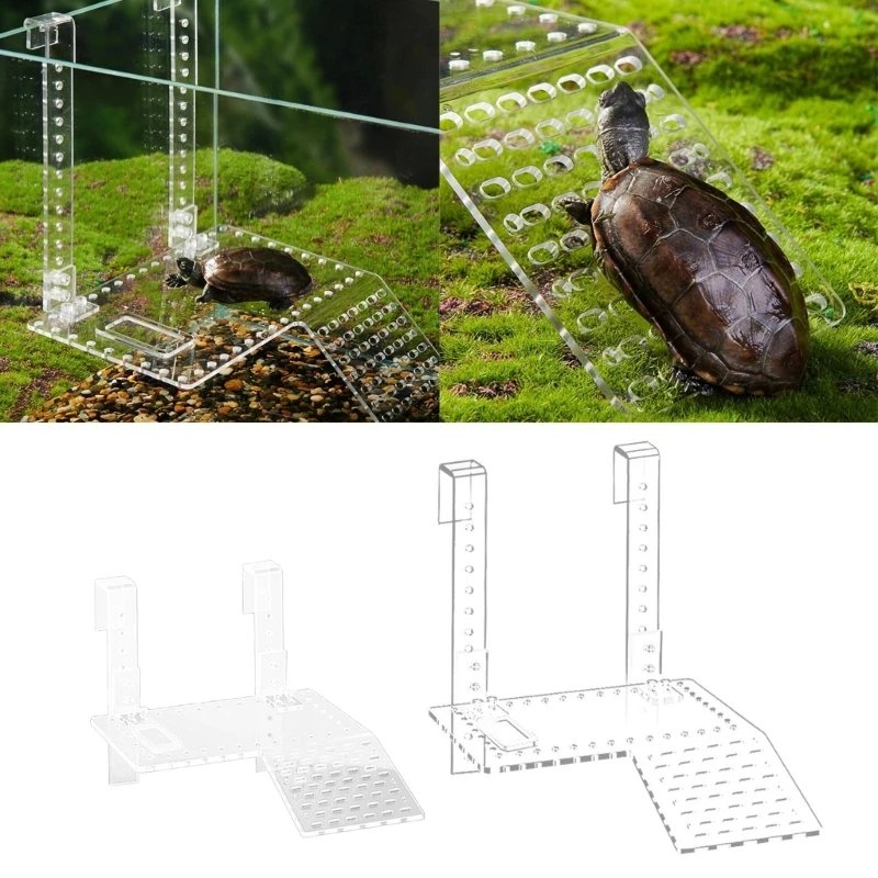 Turtle Basking Platform Turtle Floating Island Aquariums Island Climbings Turtle Ladder Aquariums Accessories Decoration Y5GB