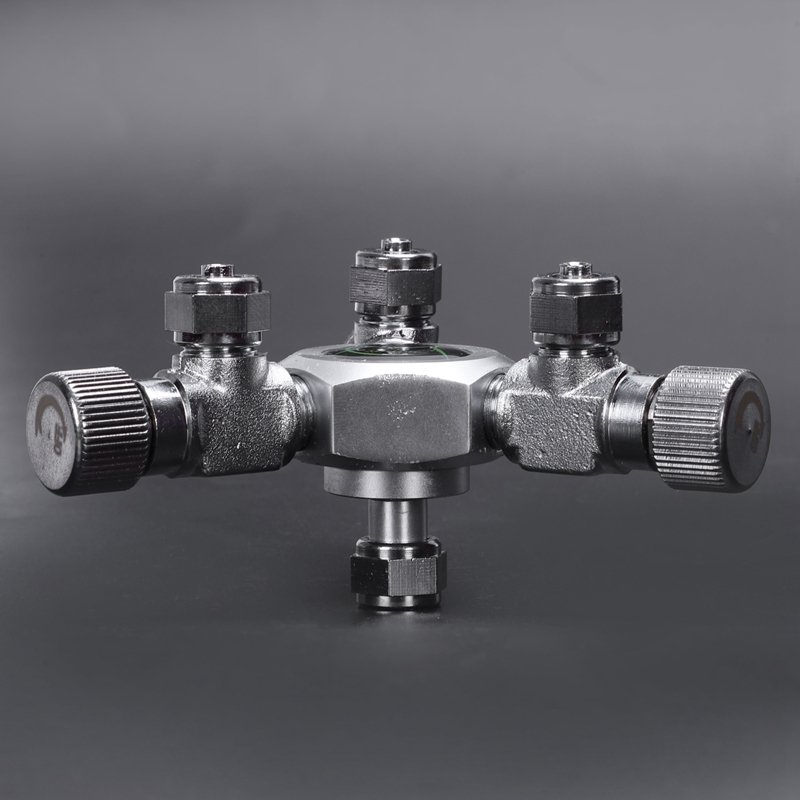 Aquarium Fish Tank 3 Way Air Pump Co2 Regulator Solenoid Cylinder Splitter Tap Connector Carbon Dioxide Multipass Shunt