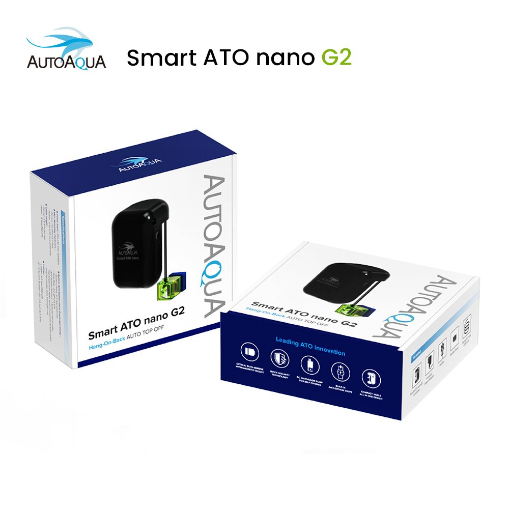 Auto Aqua Smart ATO Nano G2 SATO-260D DC HOB Versatile Dual Magnetic Aquarium Water Pump for Filter Marine Coral Reef Fish Tank