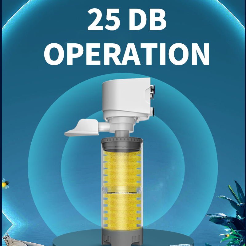 Yee Six Functions Sponge Bulit-in Fish Tank Filter Pump Internal Canister Aquarium Filters with Multi-layers