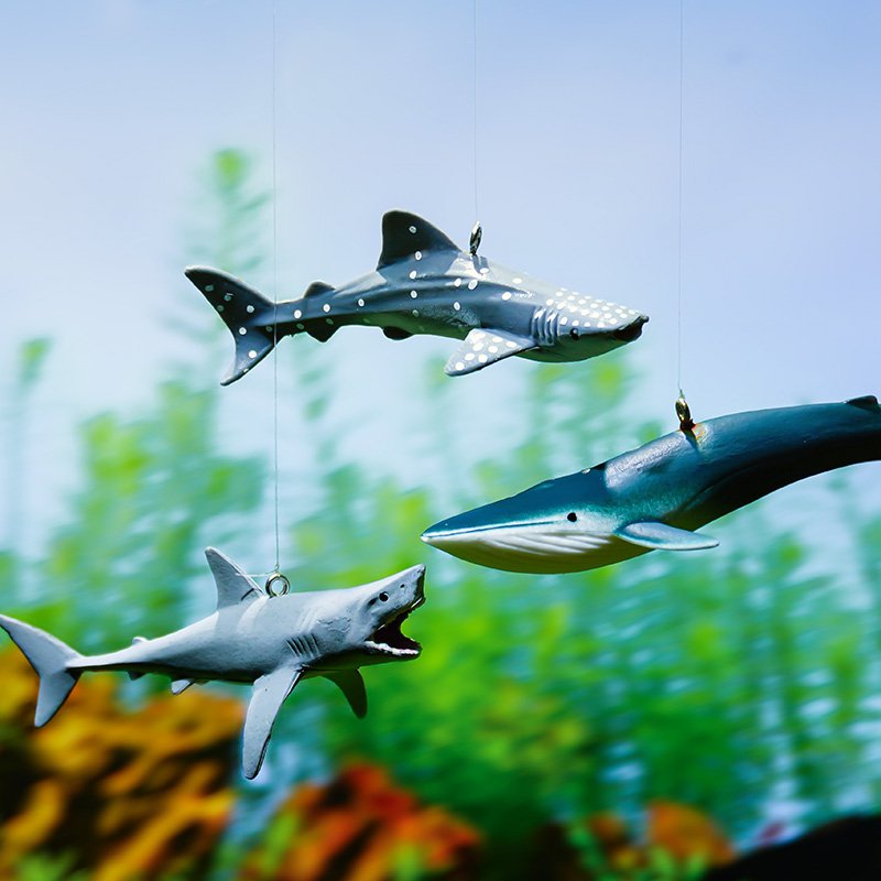 High Quality Simulation Resin Marine animals Whale model Floating ornament Artificial Fish Tank decoration