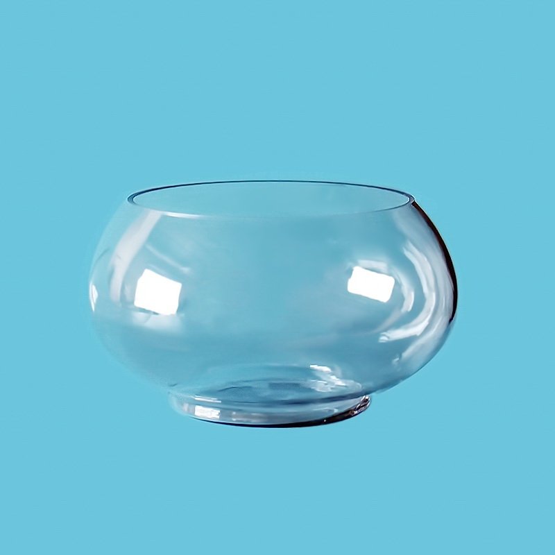 Big Man Blown Transparent Glass Fish Bowl Tank Aquarium