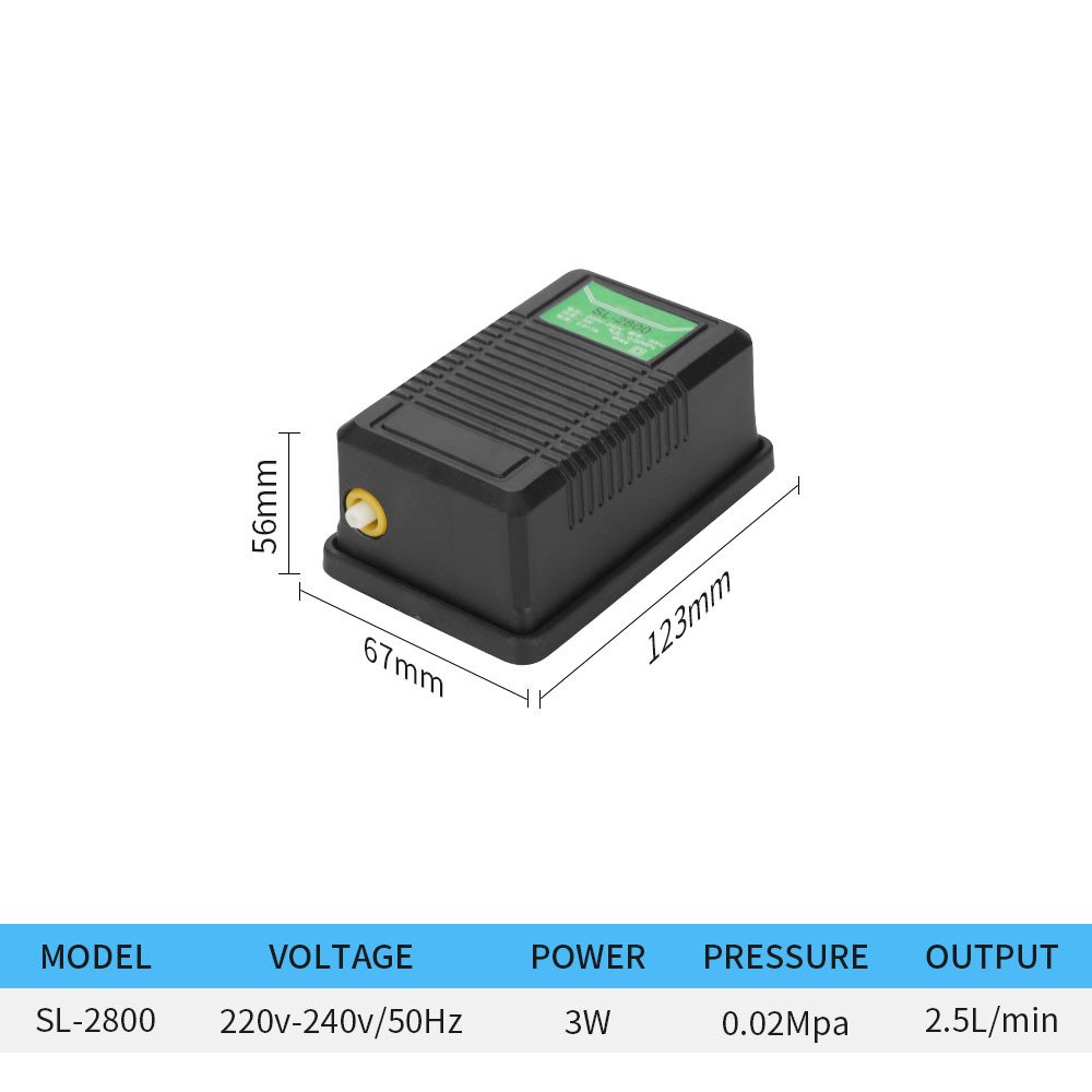 RS SL-2800/SL-780 Oxygen Pump Air Pump Fish Tank Aquarium Air Pump