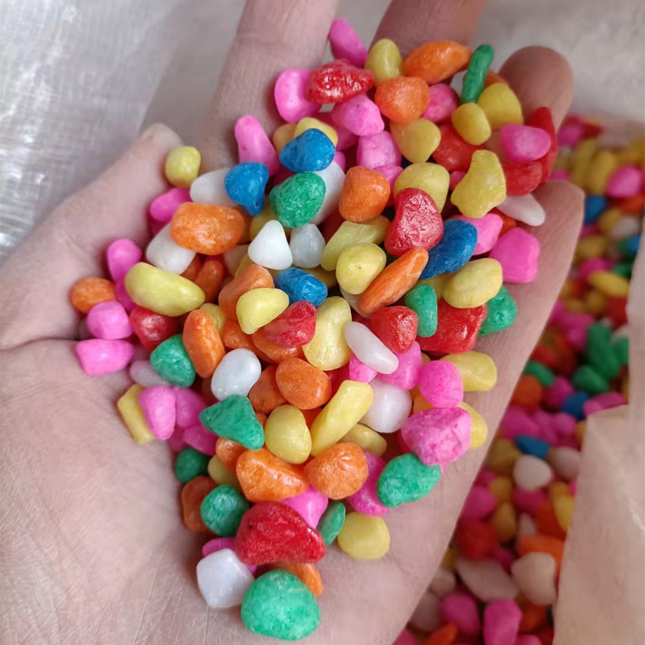 Water cluster supplies aquarium landscaping gravel 4-8mm multicolored gravel