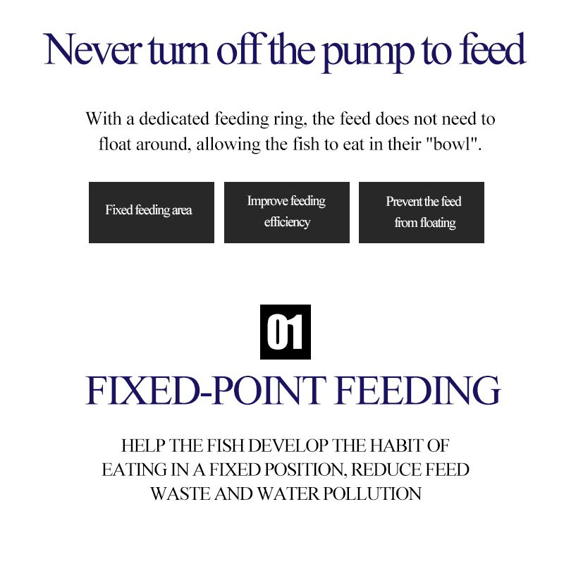 Yee fish tank feeder small floating fish food feeder aquarium suspended feeding circle goldfish feeding circle Wholesale
