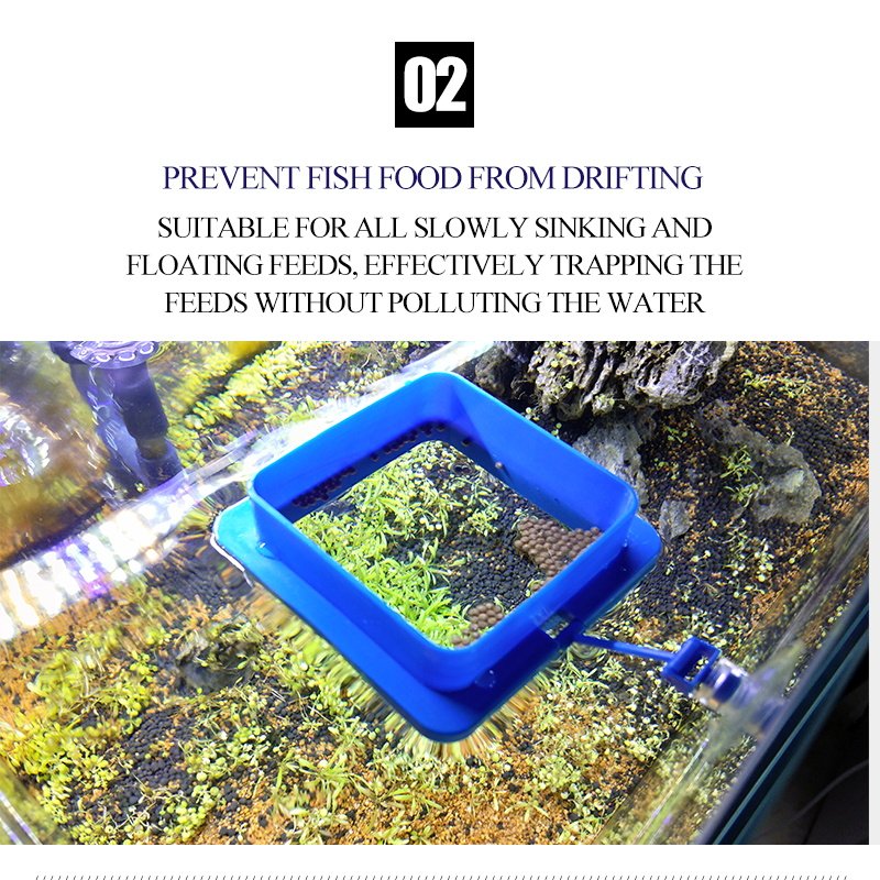 Yee fish tank feeder small floating fish food feeder aquarium suspended feeding circle goldfish feeding circle Wholesale
