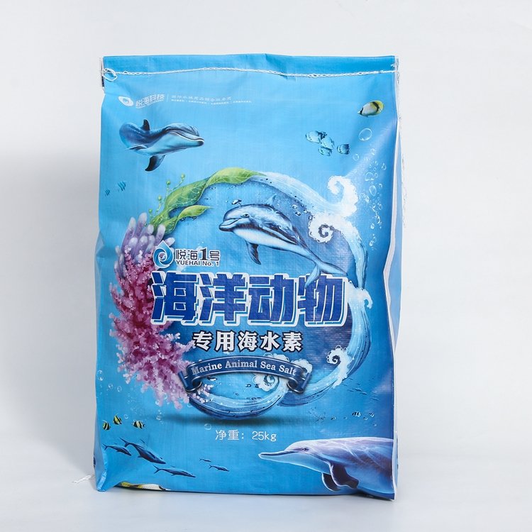 Qingdao YueHai Professional Factory Food Grade Good Parameters ODM Aquarium Marine Mammal Sea Salt 25kg per box