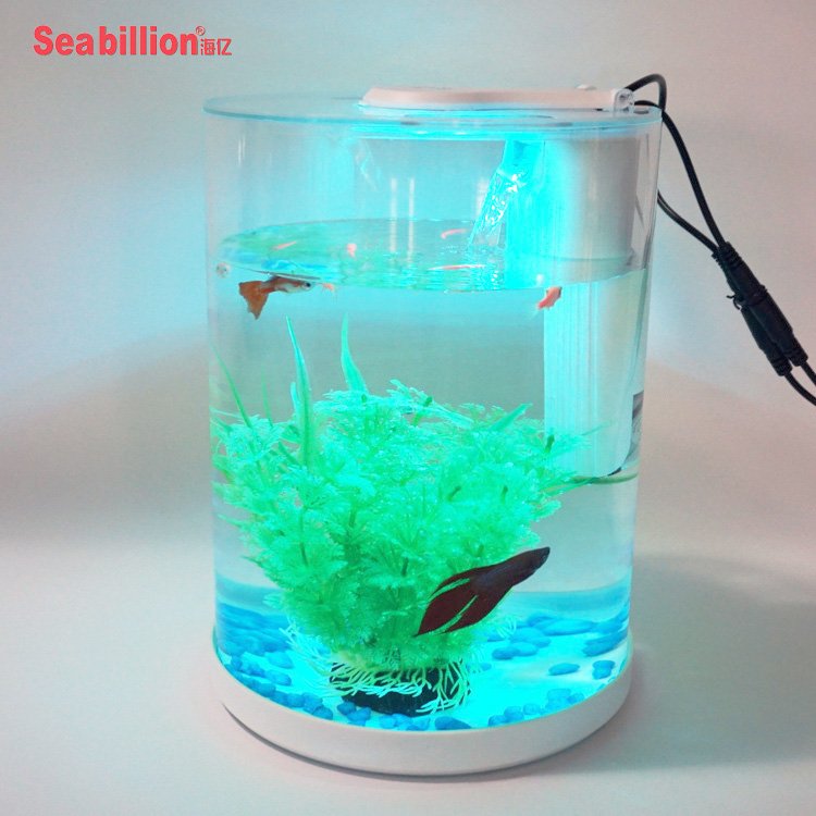 High quality Acrylic forest plant aquarium tank Acuario with LED aquarium light