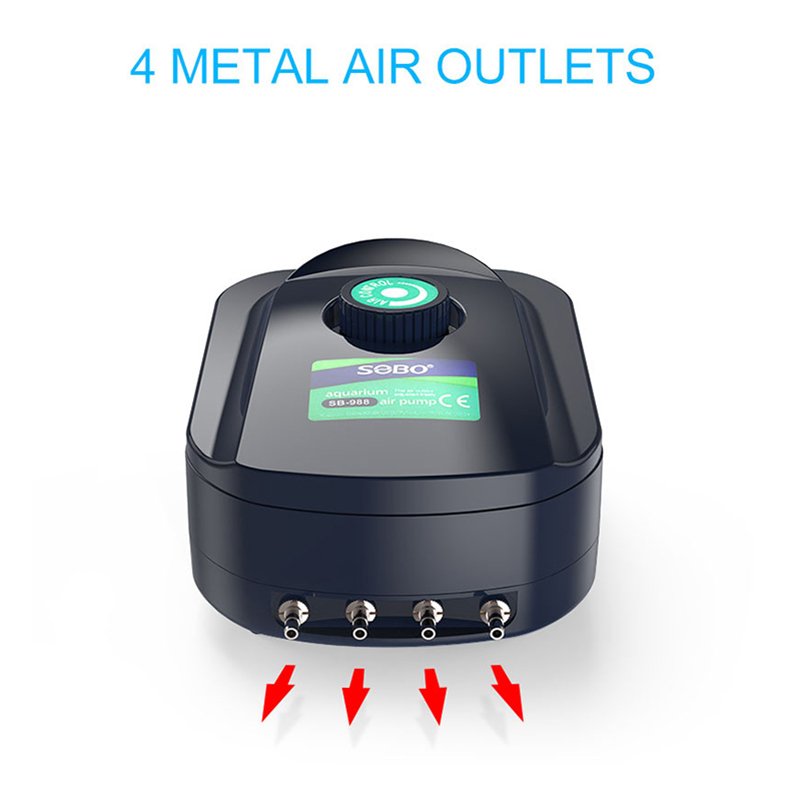 SOBO Fish Tank Oxygen Air Pump Adjustable Air Flow Aquarium Air Compressor For Fishbolw Fish Tanks Aquariums Oxygenation Pumps