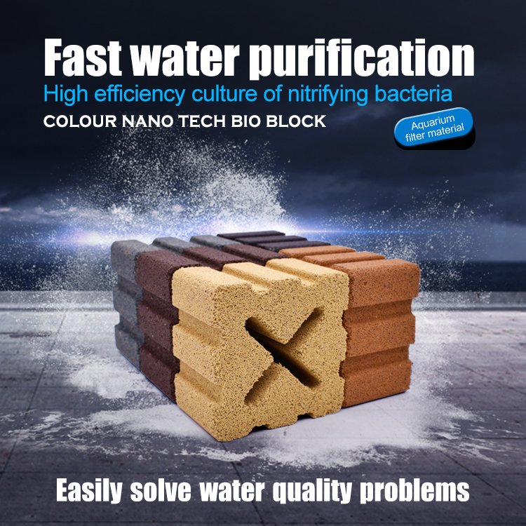 Aquarium Filter Media, Bio Media for Aquarium Filter Ceramic Bio Media Blocks for Marine and Freshwater Aquariums, Fish Tank