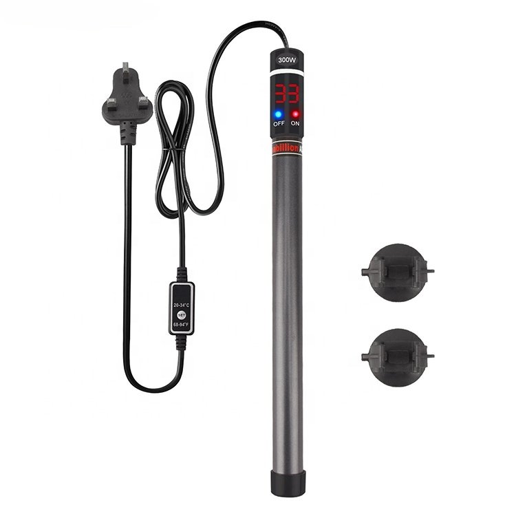 Guangdong seabillion Submersible Aquarium Fish Tank Heater Titanium Alloy Adjustable Temperature 300W Stainless Steel