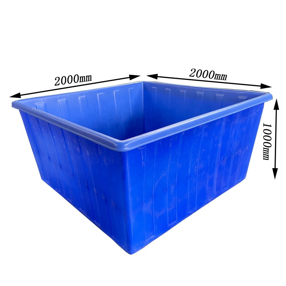 4000 liters plastic uv resistant outdoor aquaculture pond large aquaponic fish farming tank
