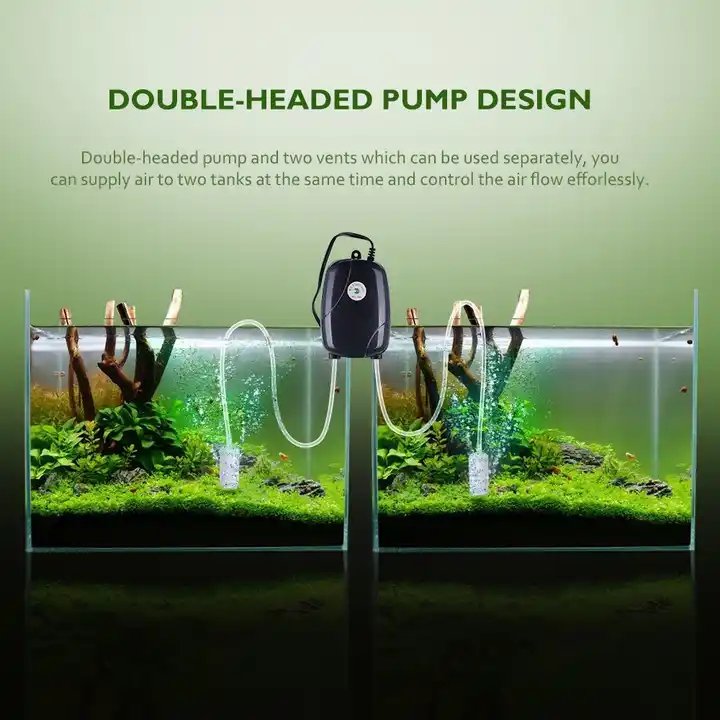 RS 220V Ultra Silent Aquarium Air Pump for Fish Tank Pump Nano Air Compressor RS-290