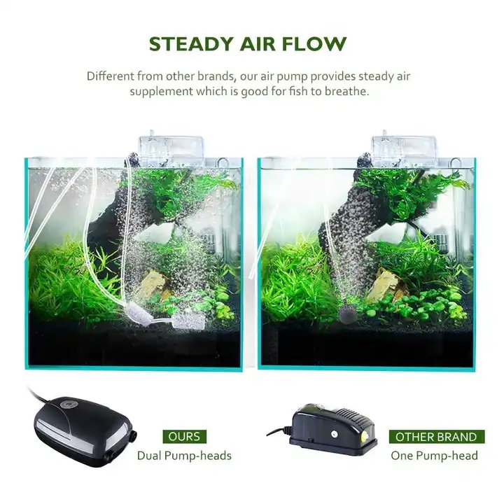 RS 220V Ultra Silent Aquarium Air Pump for Fish Tank Pump Nano Air Compressor RS-290