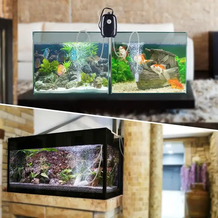RS 220V Ultra Silent Aquarium Air Pump for Fish Tank Pump Nano Air Compressor RS-290