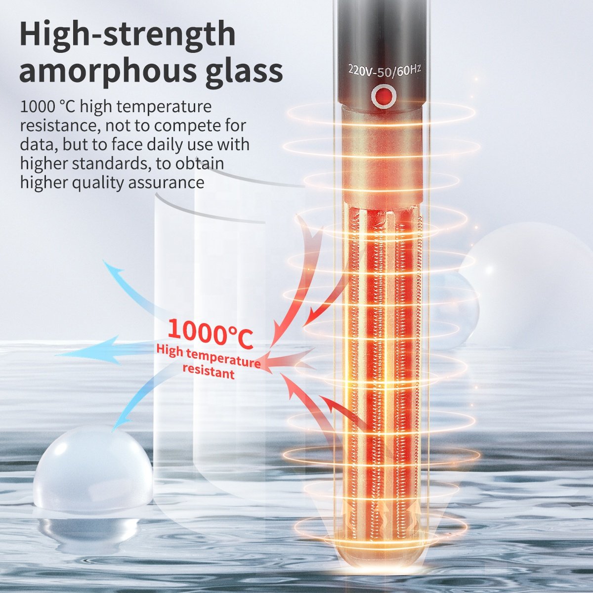 Mechanical heating Aquarium Heater Fish Tank Constant Temperature Thermometers For Aquarium Accessories Heating rod 300W