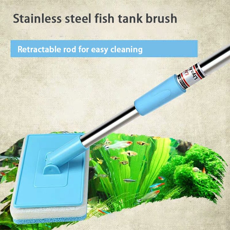 Aquarium Accessories Fish Tank Cleaning Set Retractable Fish Catching Algae Scraping Window Cleaning Cleaning Brush